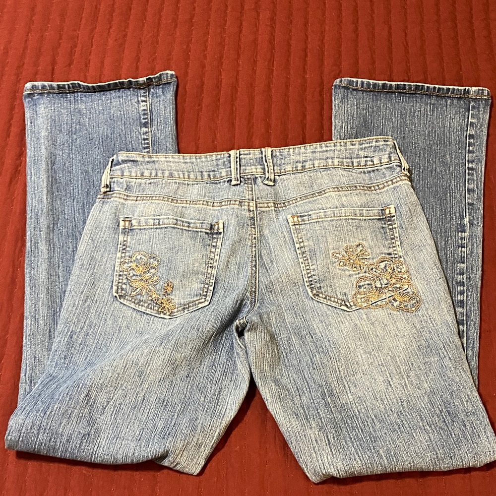 L.e.i. Ashley Ultra Lowrise Women's Light Blue Denim Jeans Size Junior 9 - Picture 7 of 16